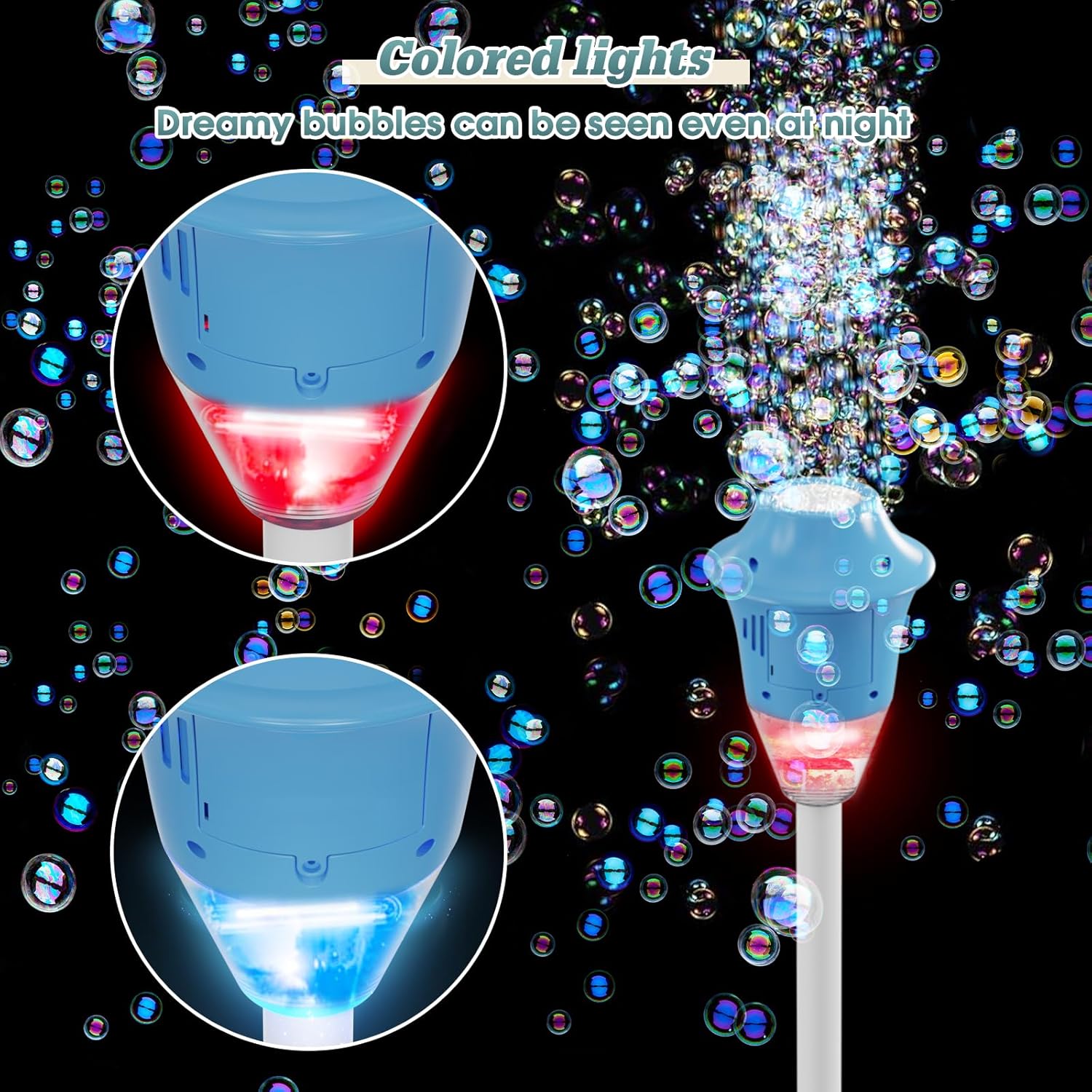 BubbleGlow - Magical soap bubbles with a colorful light effect!