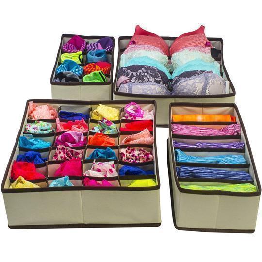 2+2 FREE | SortiBox - Foldable laundry box for the wardrobe