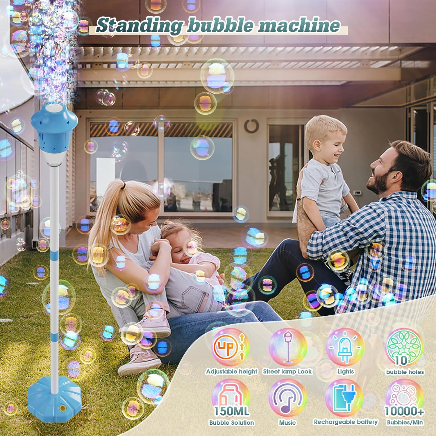 BubbleGlow - Magical soap bubbles with a colorful light effect!