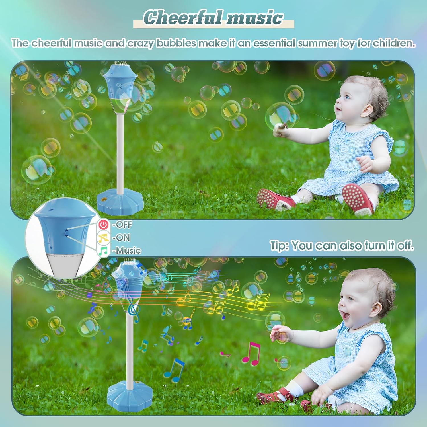 BubbleGlow - Magical soap bubbles with a colorful light effect!