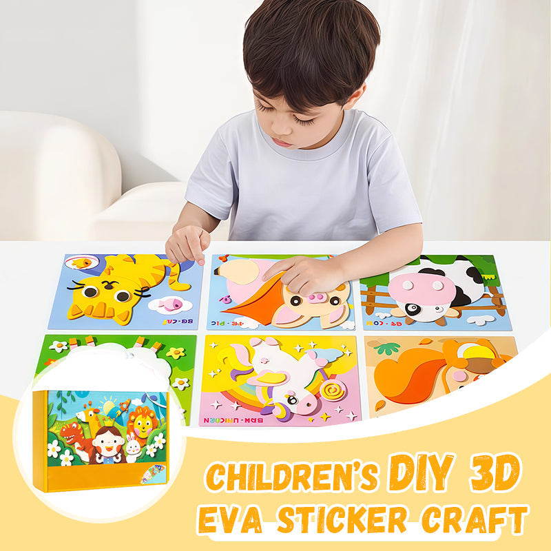 Doe-het-zelf 3D EVA Stickerset Creatief Knutselpakket voor Kinderen