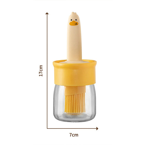 OilEase - The practical oil dispenser with integrated silicone brush!