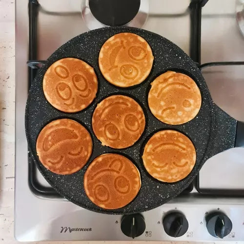 Antiaanbak Koekenpan met Smileytje voor Eieren en Pannenkoeken