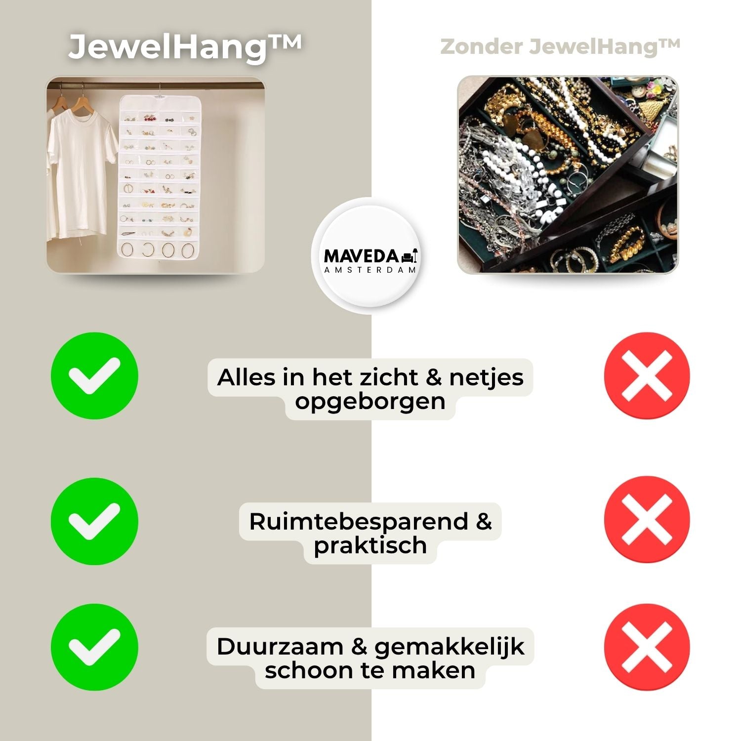 JewelHang™ - Perfect jewelry organization at a glance!