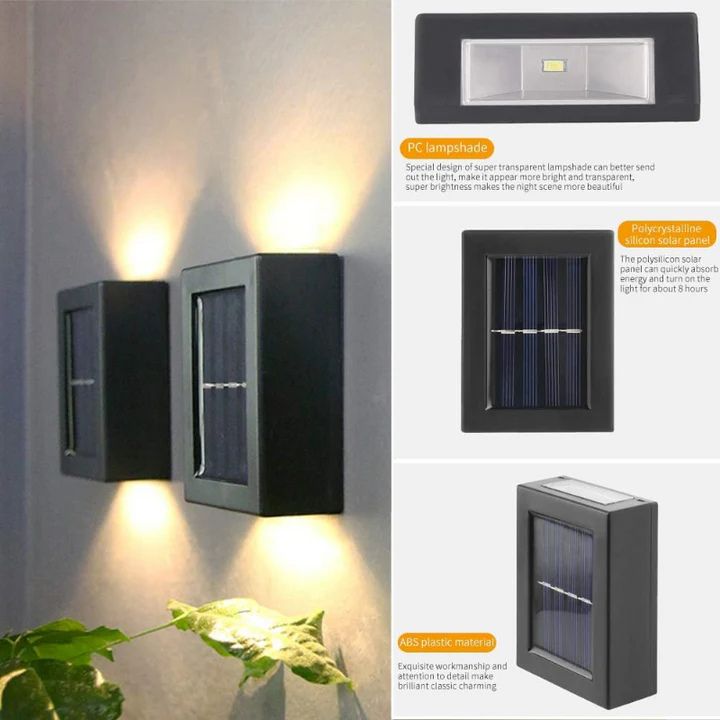 Buy one and get one free | DuoLux - Solar wall lamp with double shade