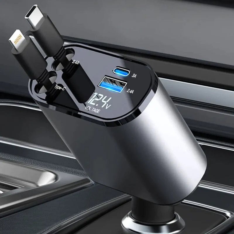 50% OFF | QuadCharge - Roll-up Fast Charger for Cars [Last Day of Sale]