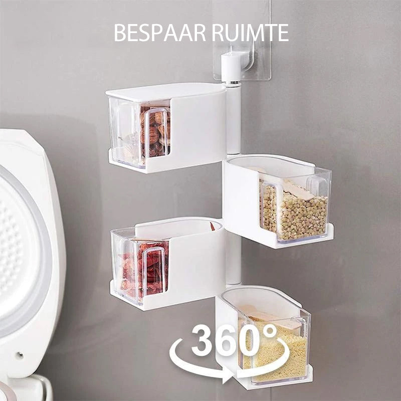 SpicesBox - 360° Rotating Multi-Tier Spice Rack [Last Day Sale]