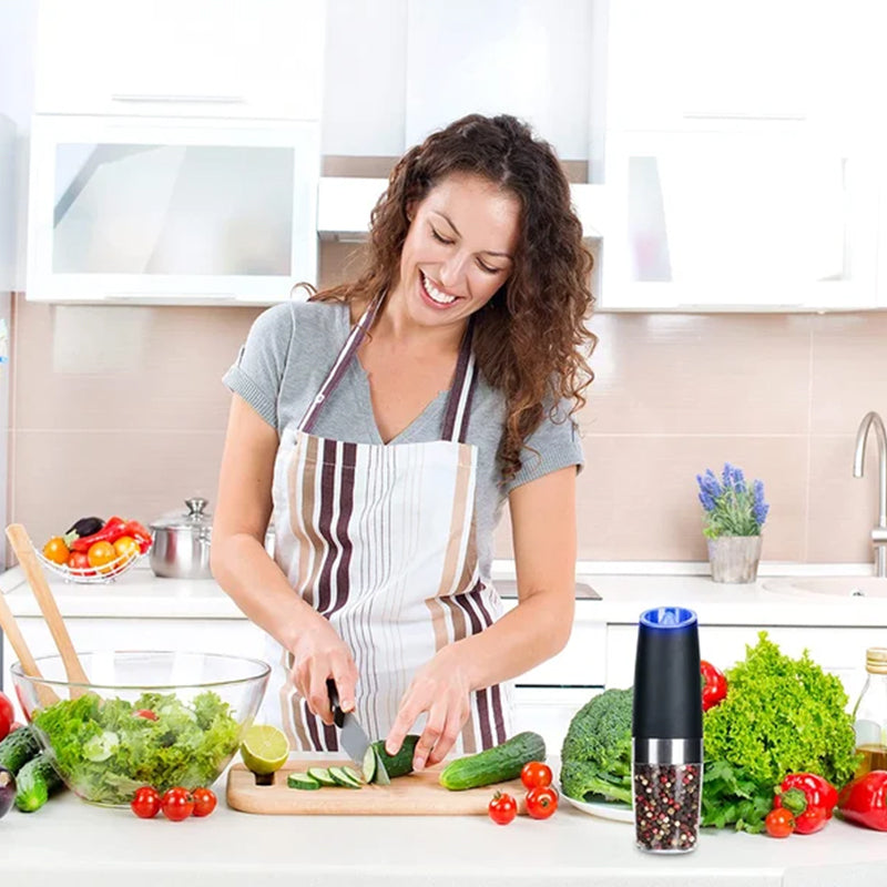FlavorMagic - Automatic Electric Gravity-Induction Salt and Pepper Mill