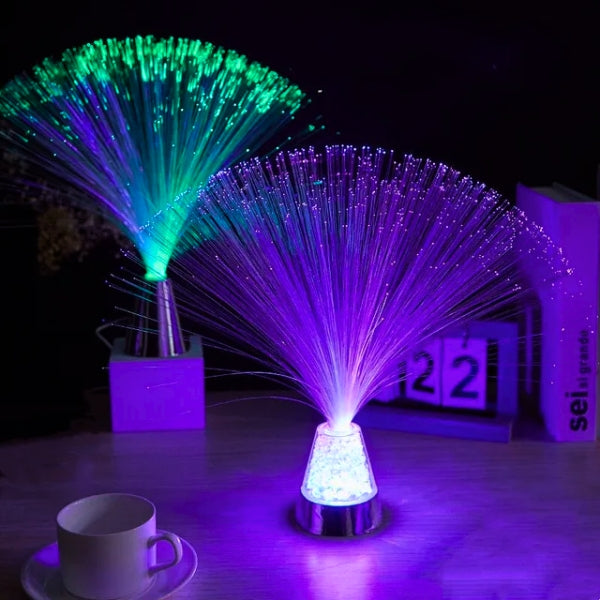 GlintWave - Fiber Optic Lamp with Crystal Base [Last Day Sale] 