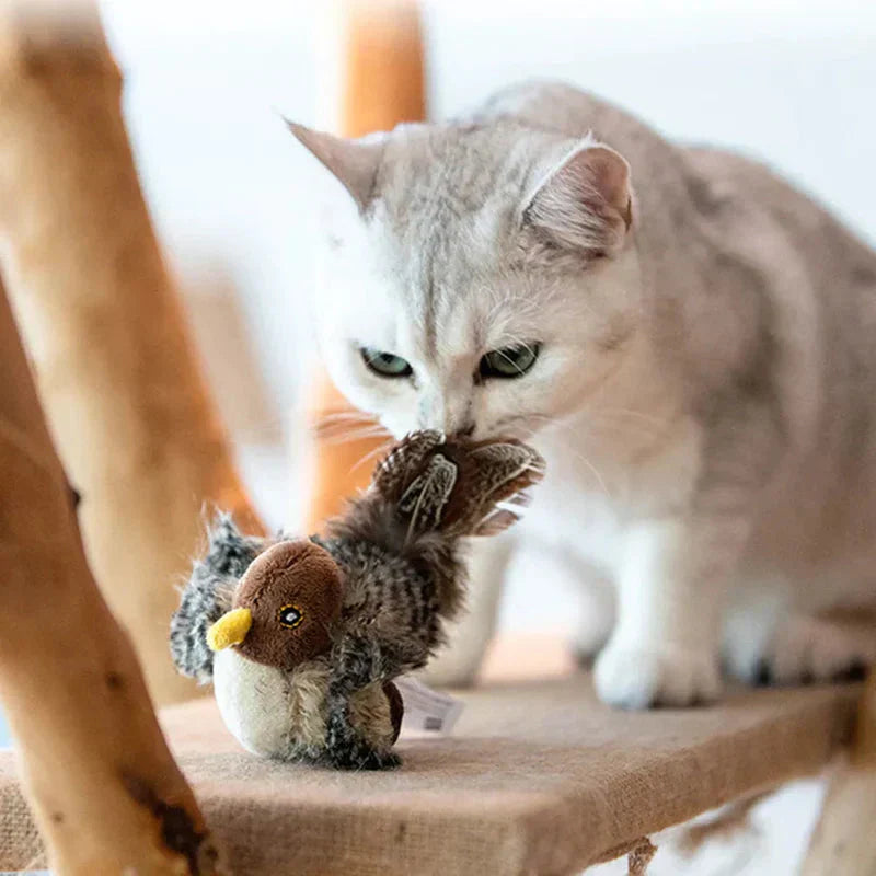 PurrTweet - Interactive Chirping Bird Toy for Cats