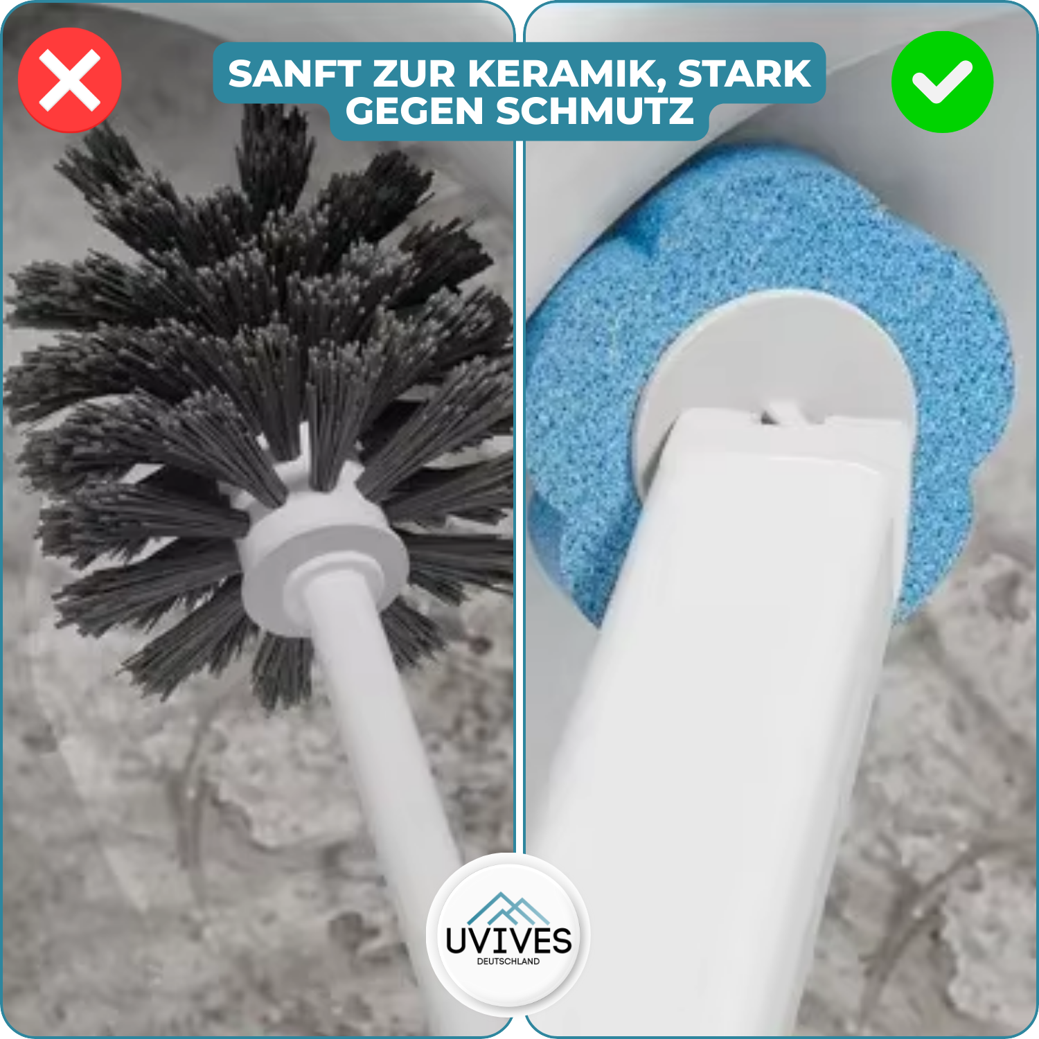 CleanGrip™ - Hygienically clean toilet without scrubbing