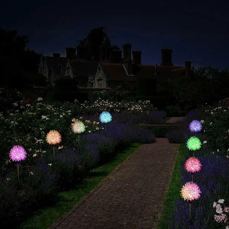 TwinklePuff - Waterproof solar garden light with dandelion motif