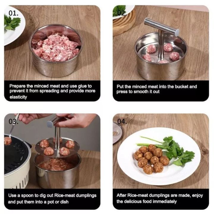 BallMaster - Stainless steel meatball mold for perfect balls