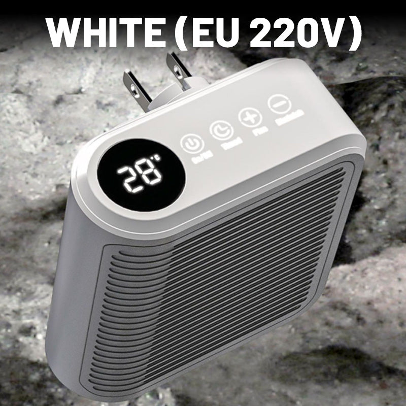 Compacte 800W Wandkachel met Instelbare Thermostaat en Timer