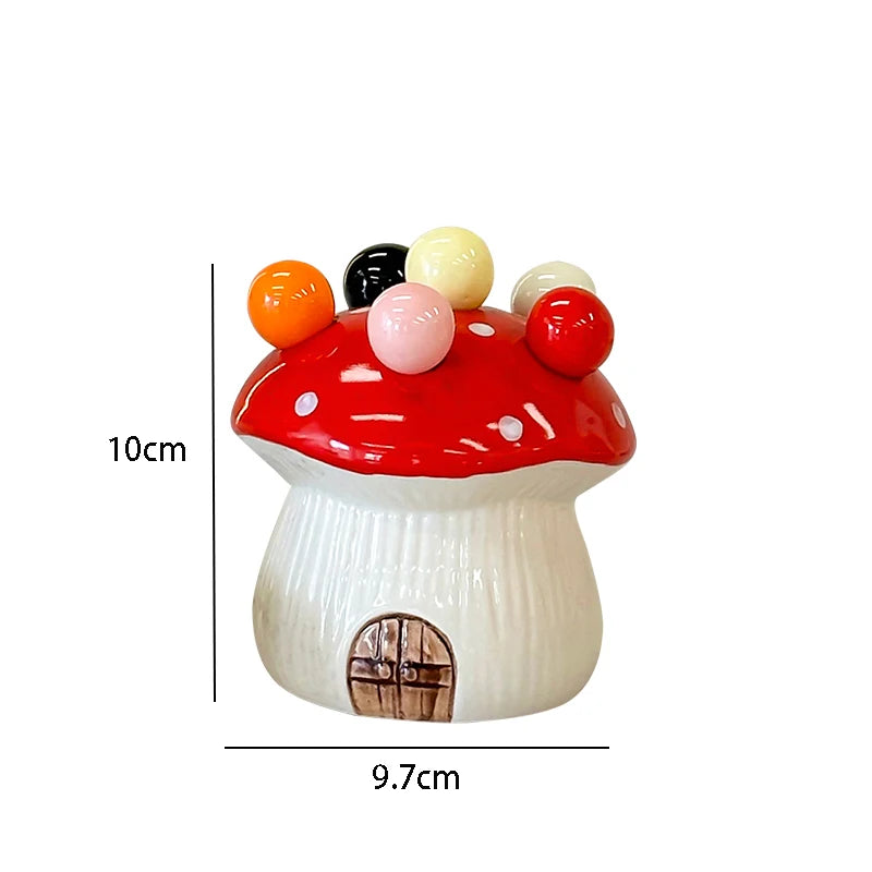 Rustieke Handgemaakte Fruitvork in Paddestoelvorm