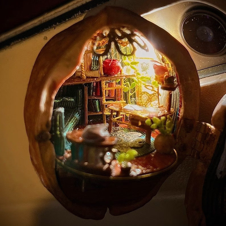 50% OFF | BirchBloom - Handmade Walnut Shell Dollhouse [Last Day Sale]