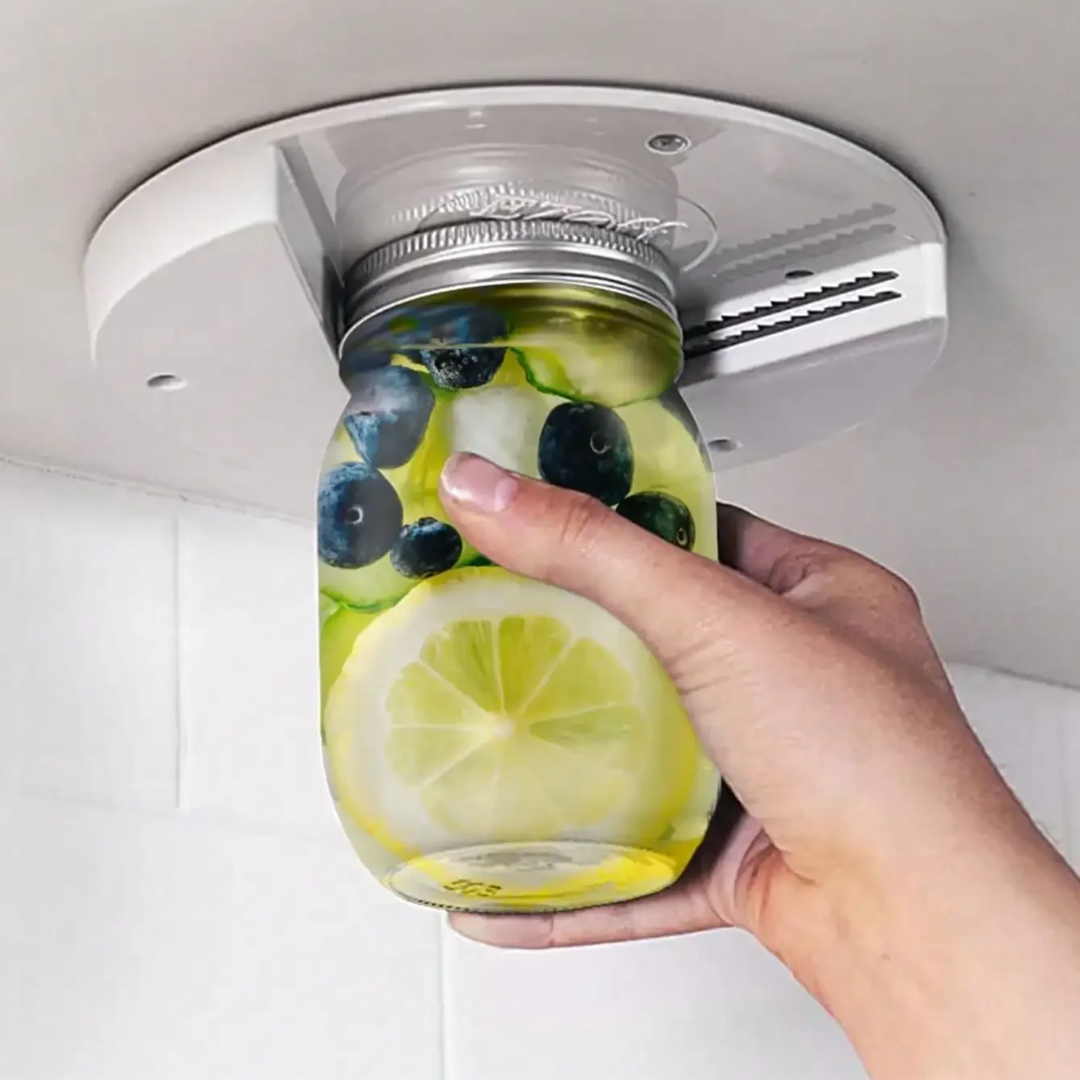 Ergonomische Eenhandige Glasdekselopener Tool