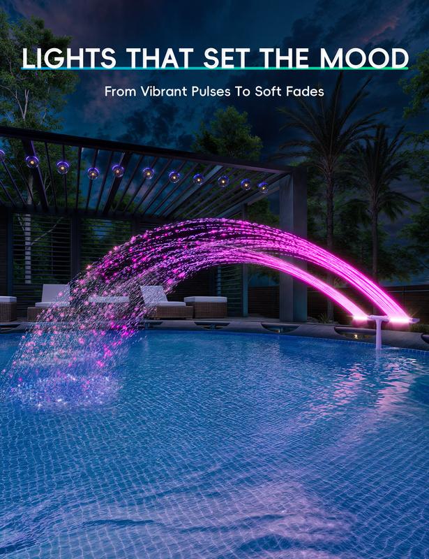 SunSpray - The luminous water arch for your summer dream