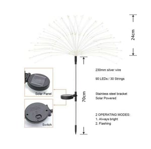 GlowBurst - solar-powered fireworks for your garden - completely without electricity
