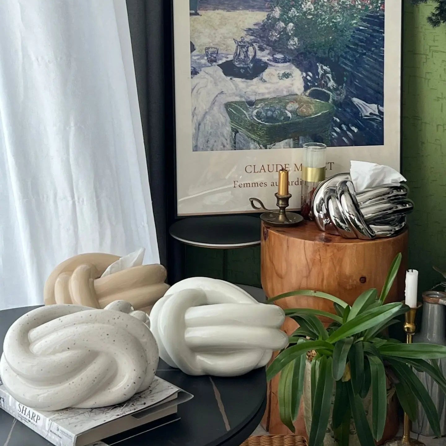 Moderne Minimalistische Acryl Tissuehouder