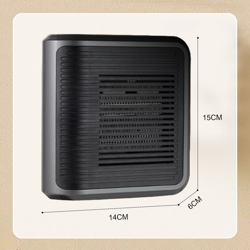 Compacte 800W Wandkachel met Instelbare Thermostaat en Timer