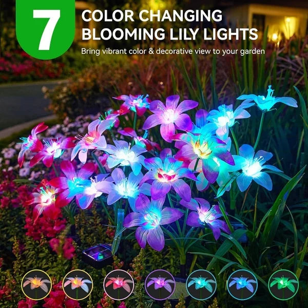 SolarBlossom - Magical garden lamp with floral motif