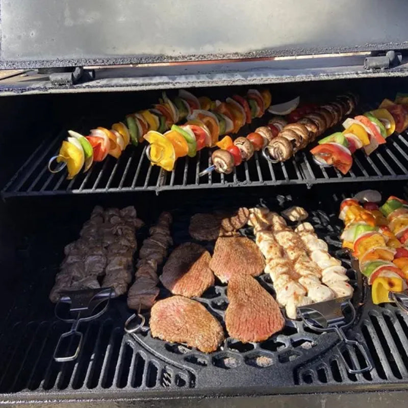 Buy One Get One Free | GrillSkewer™ - Semi-Automatic Stainless Steel Barbecue Fork [Last Day Sale]