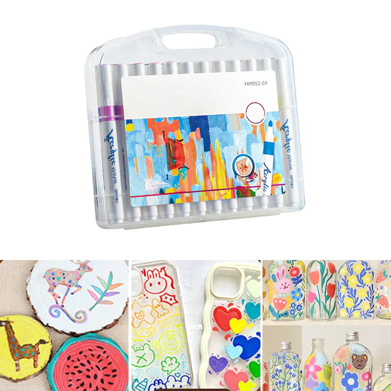 50% OFF | AcrylicMaster™ - Complete acrylic marker set with 24 colors [Last day sale].