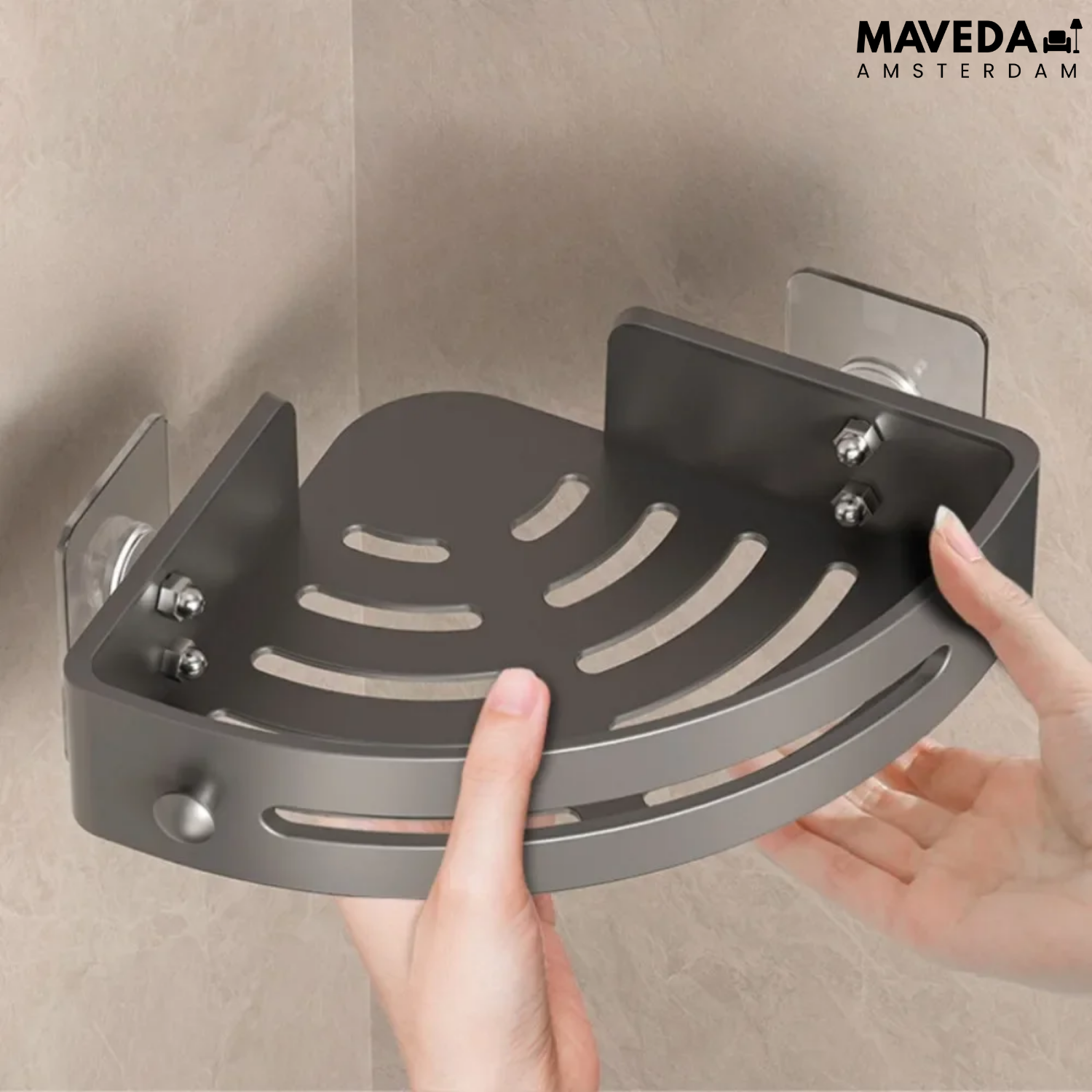 StickShelf™ - Extra Bathroom Storage Without Drilling