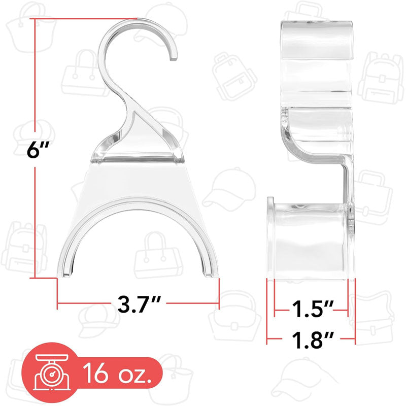 2+2 FREE | AcryHook - Acrylic Wardrobe Bag Hook [Last Day Sale]