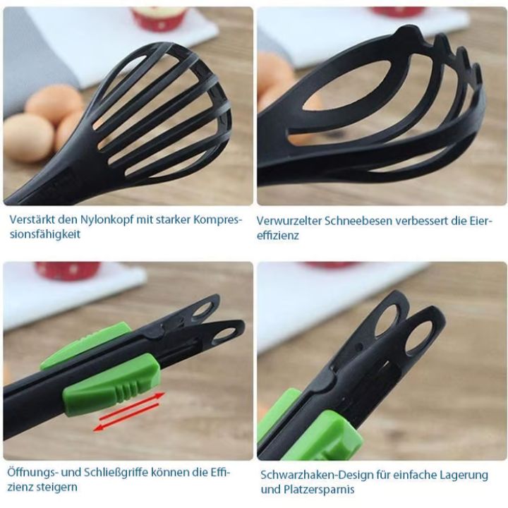 Buy one, get one free | TongiWhisk - Multifunctional whisk and food clamp