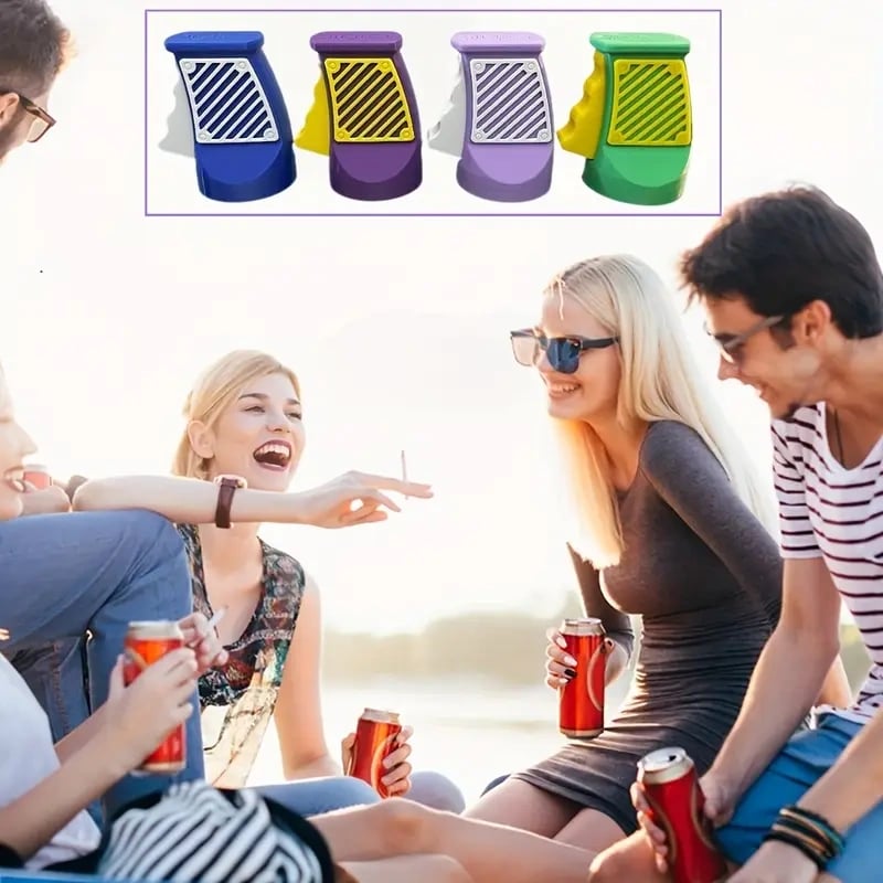 Easy Grip Blikopener voor één hand en drinkdeksel set