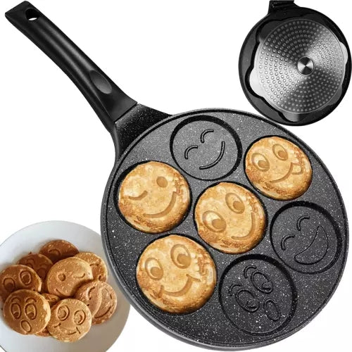 Antiaanbak Koekenpan met Smileytje voor Eieren en Pannenkoeken