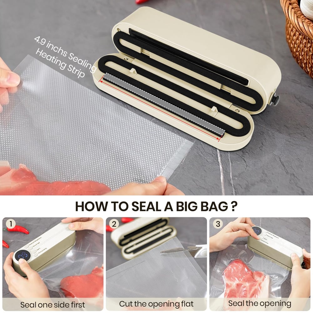 ProtectSeal - Cordless 3-in-1 vacuum sealer for home &amp; on the go