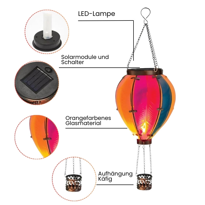 50% OFF | LumiBalloon™ - Solar-Powered Hot Air Balloon with Flame Effect (Last Day of Sale)