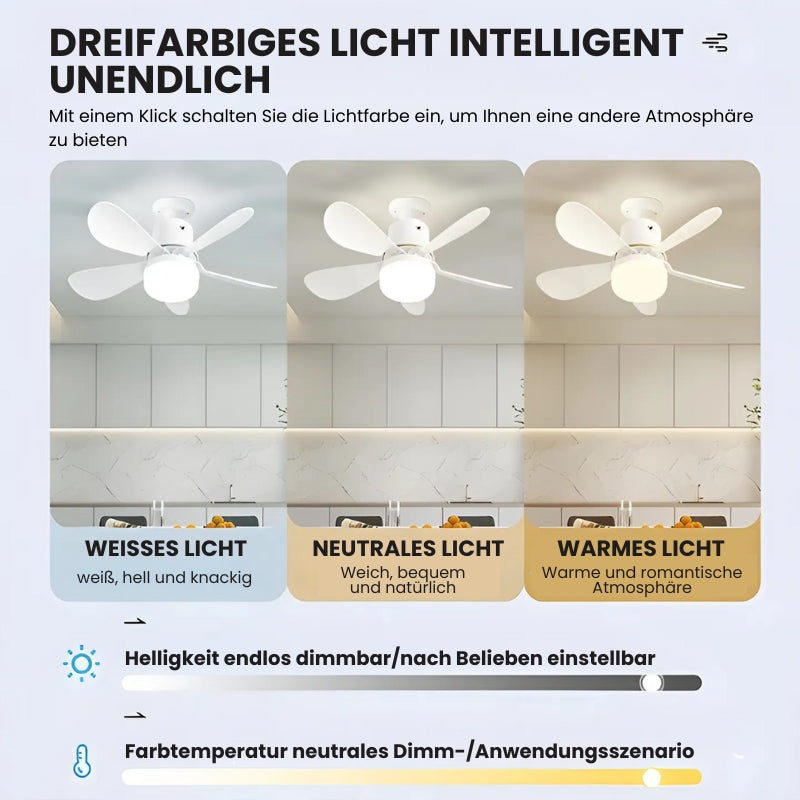 FanLight - Ceiling fan with LED lighting and remote control [Last day discount]