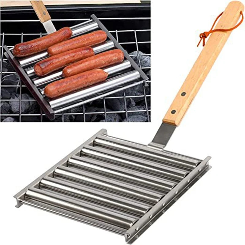 50% OFF | WurstRoller™ - Stainless Steel Grilled Sausage Roll [Last Day of Sale]