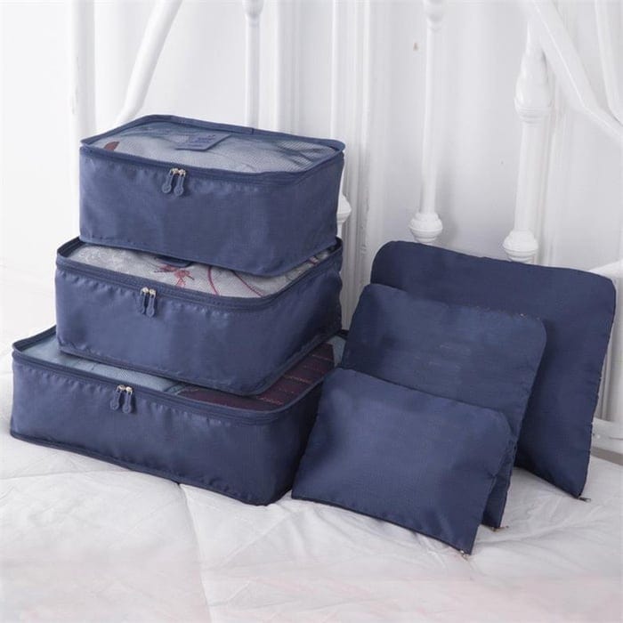 Travel Organizer - Portable Packing Cubes for Luggage (Set of 6)