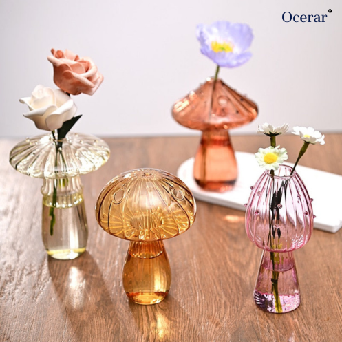 Buy 1+1 FREE | MushyGlass™ - Glass Musroom Flower Vase [last day's sale]