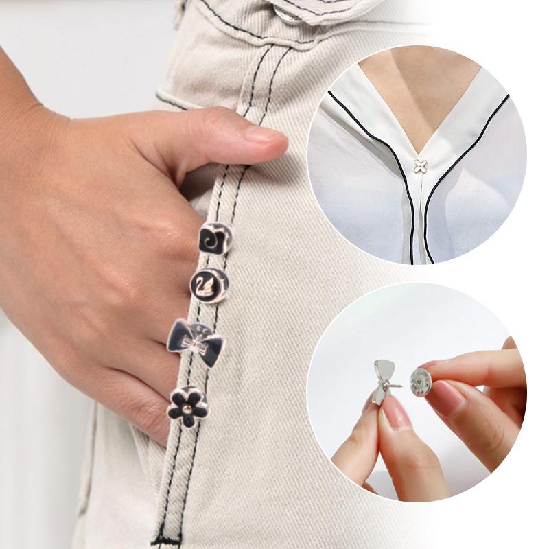 SnapCover - Discreet No-Sew Button Closure (Set of 10)