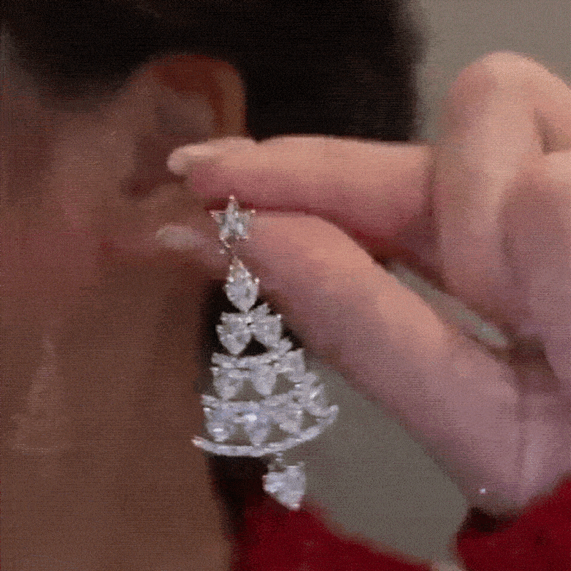 50% OFF | SparklingPine™ - Christmas Tree 925 Silver Earrings [Last Day Sale] 
