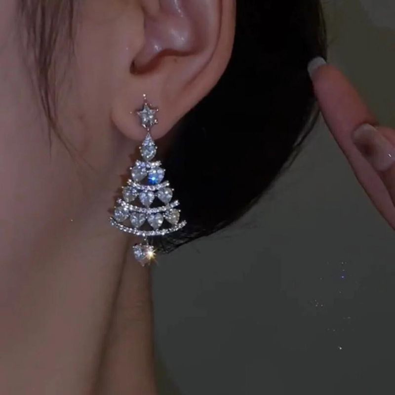 50% OFF | SparklingPine™ - Christmas Tree 925 Silver Earrings [Last Day Sale] 