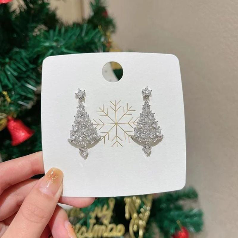 50% OFF | SparklingPine™ - Christmas Tree 925 Silver Earrings [Last Day Sale] 