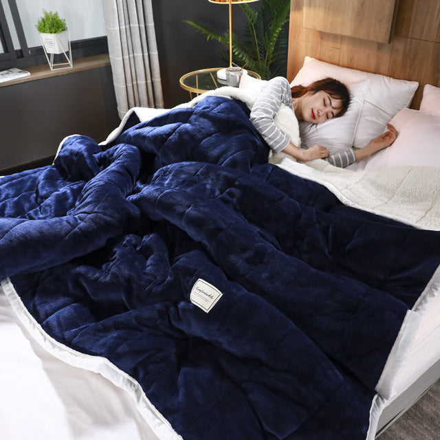 50% OFF | PureCuddle™ - Coral fleece blanket with thickening [Last day of sale] 