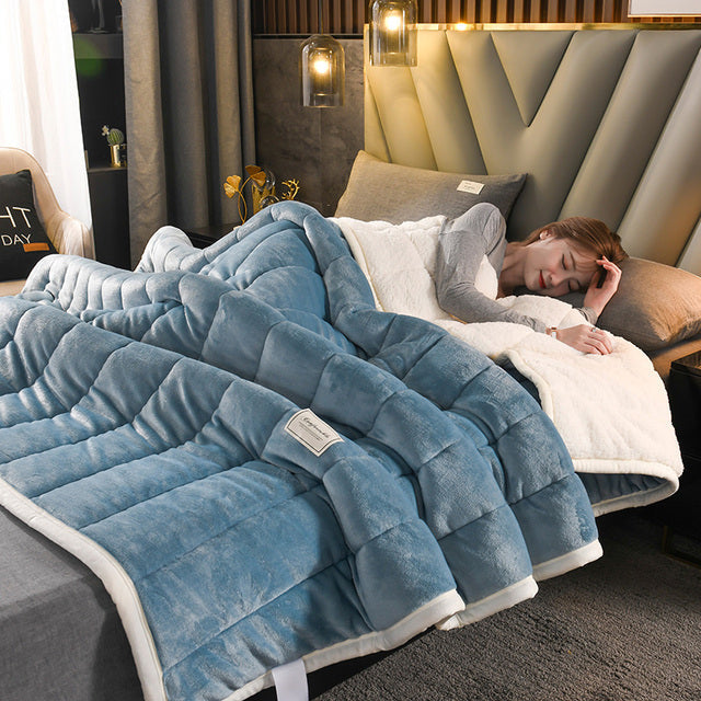 50% OFF | PureCuddle™ - Coral fleece blanket with thickening [Last day of sale] 