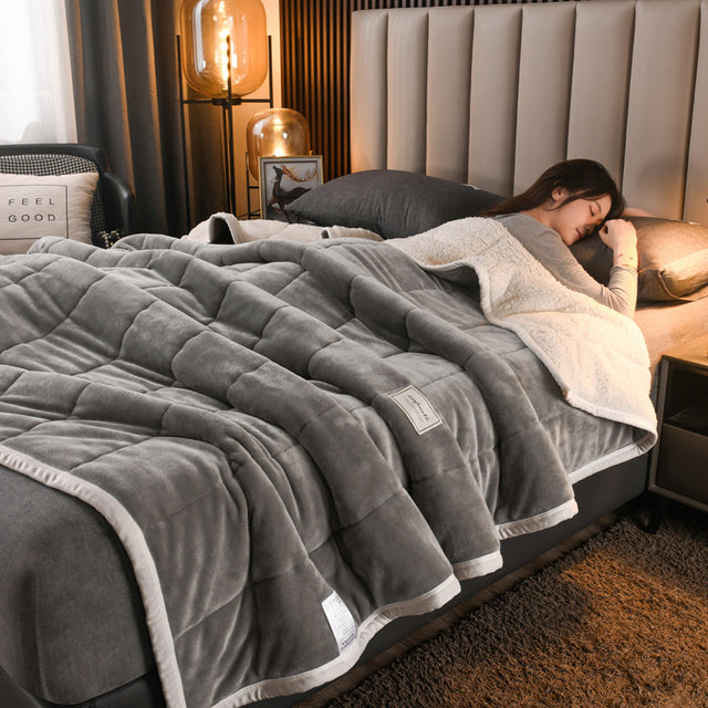 50% OFF | PureCuddle™ - Coral fleece blanket with thickening [Last day of sale] 