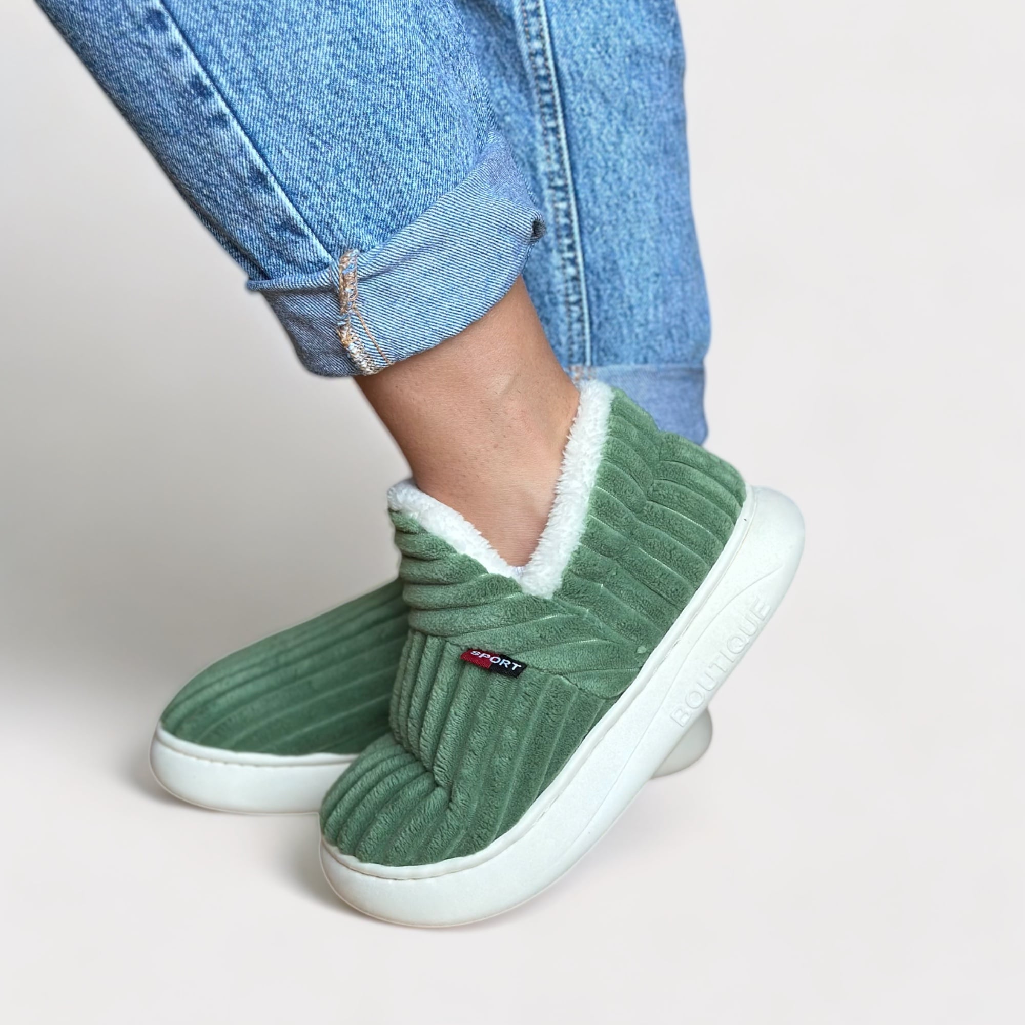 FluffThera - Therapeutic fluffy fleece winter slippers [Last day sale]