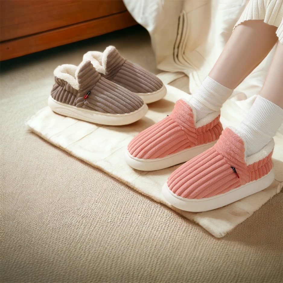 FluffThera - Therapeutic fluffy fleece winter slippers [Last day sale]