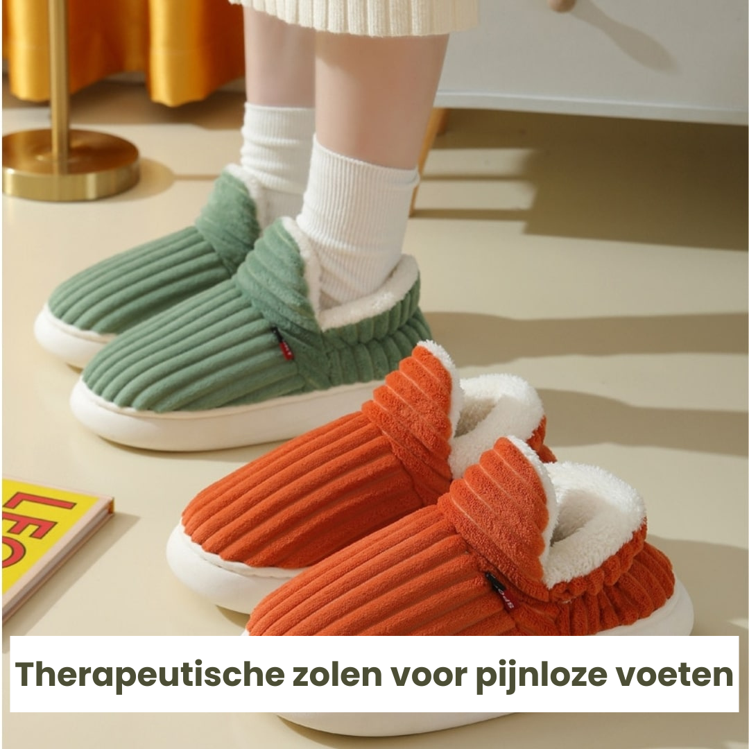 FluffThera - Therapeutic fluffy fleece winter slippers [Last day sale]