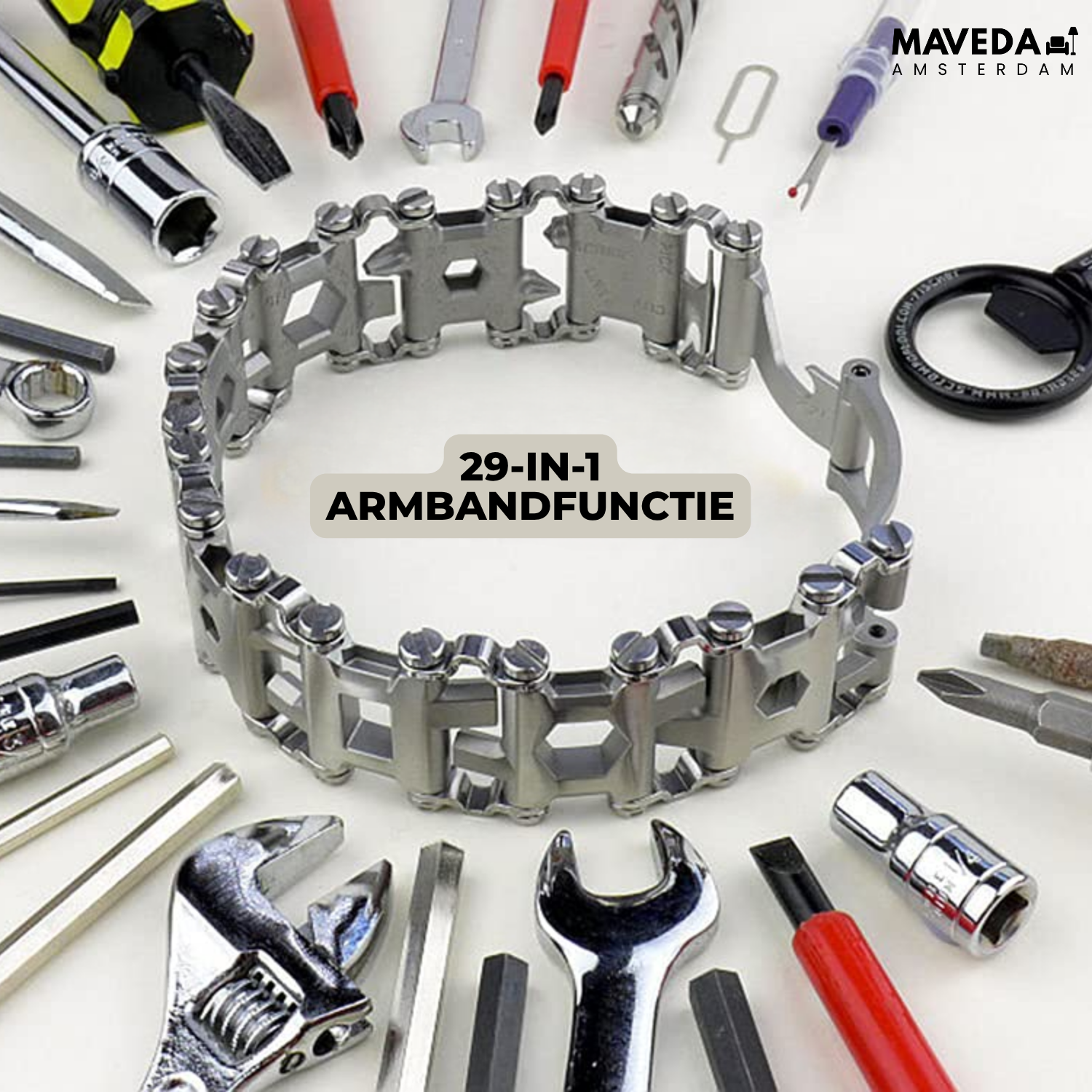 TactiBand - 29-in-1 multi-tool wristband for adventure and everyday use